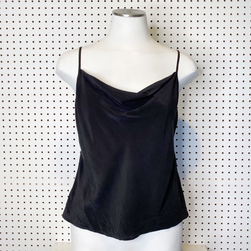 Banana Republic | 100% Silk Black Cowl Neck Camisole Sz. S